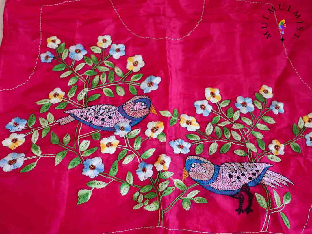 BIRDS IN GARDEN (BLOUSE PIECE)