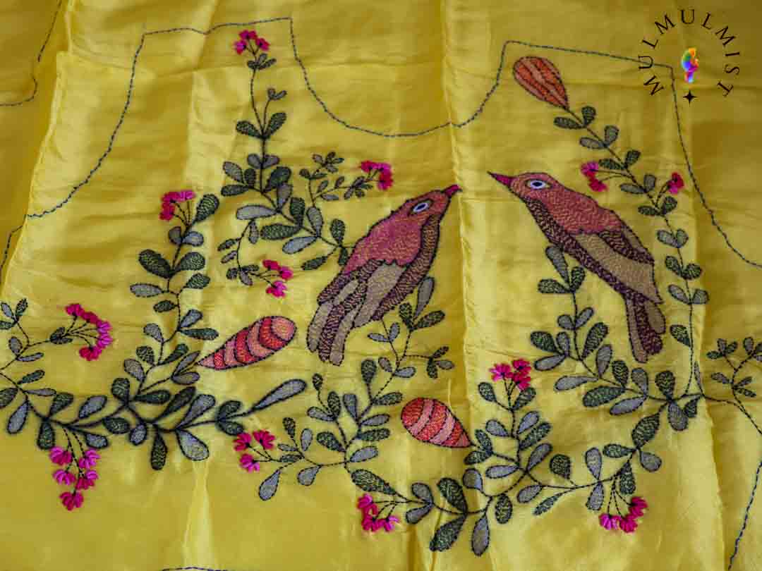 BIRDS IN SUN (BLOUSE PIECE)