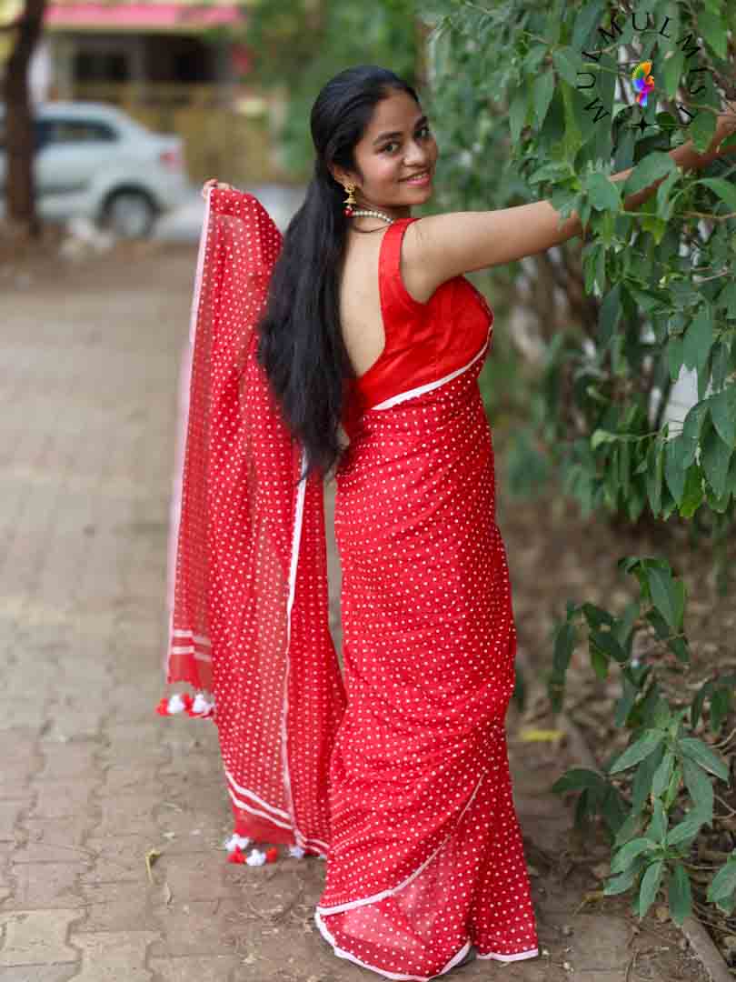 RUBY RED (SAREE)